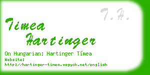 timea hartinger business card